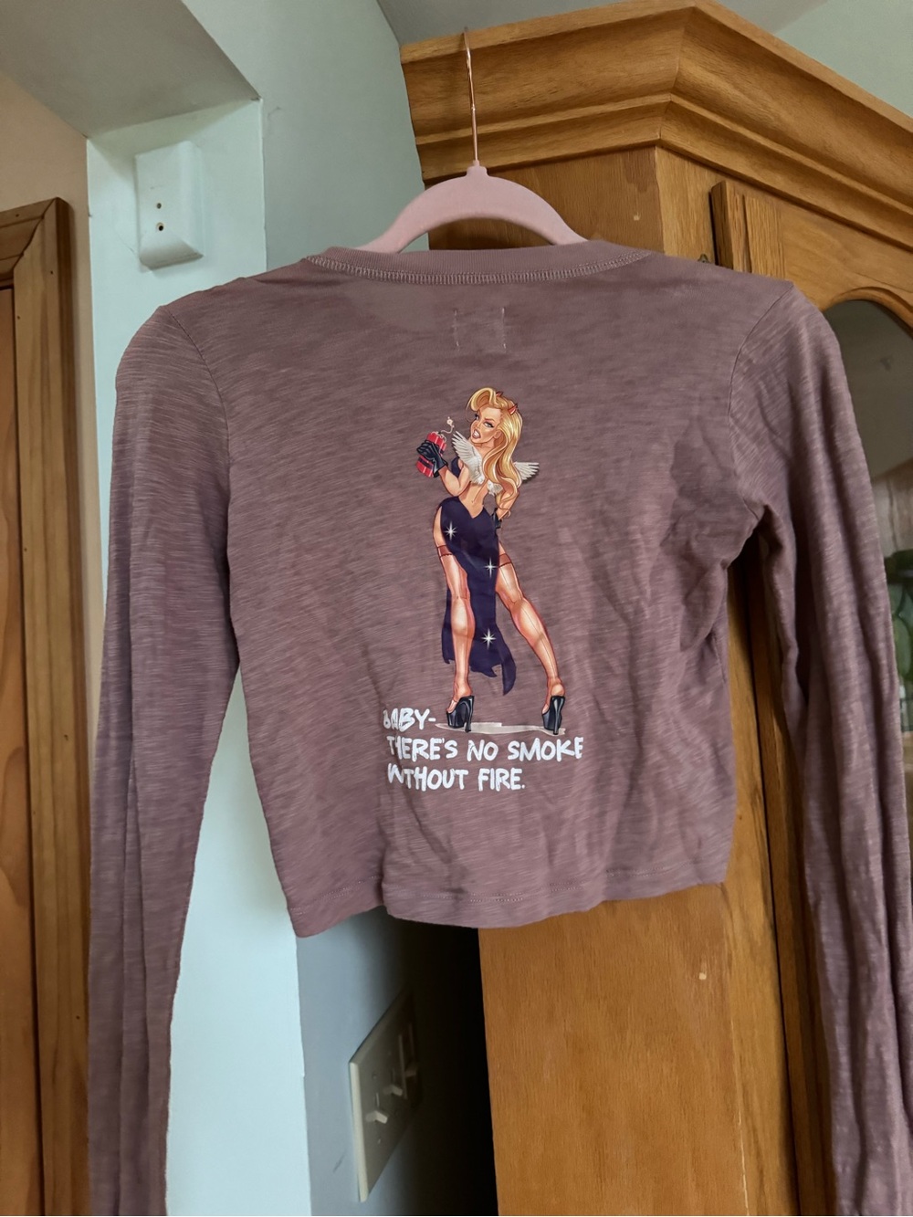 Long-Sleeve Graphic Boys Lie top